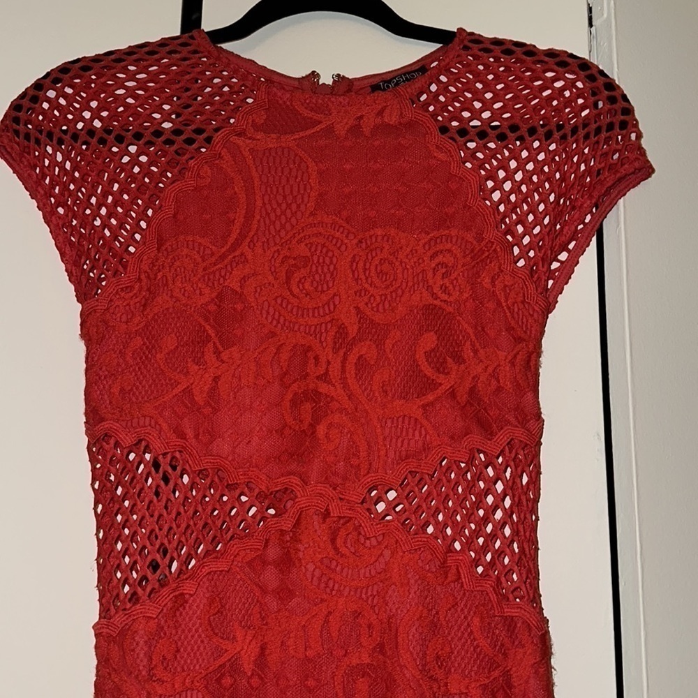 Red Lace Dress​​​​​​​​​​​ - Picture 2 of 5